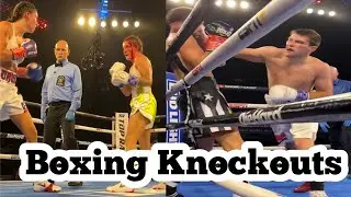 All Boxing Knockouts : Dakota Linger stop Josue Vargas,
