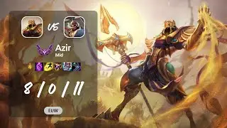Azir Mid vs Corki - EUW Master Patch 13.10