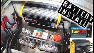 Marine Battery Wiring and install + Onboard Battery charger & fuze/breaker.