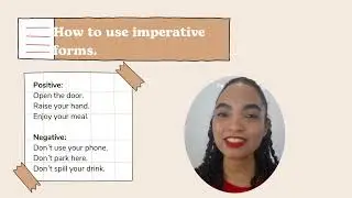 How to use imperative forms