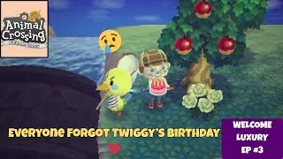 Twiggy&rsquo;s Birthday Was Ignored&hellip; But We Made It Special 💛 | ACNL Welcome Luxury Hack