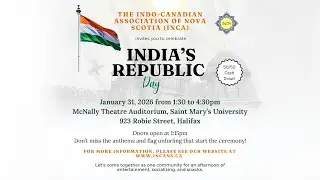 India Republic Day Celebration 2026 | Live in Halifax, Canada | INCA Nova Scotia