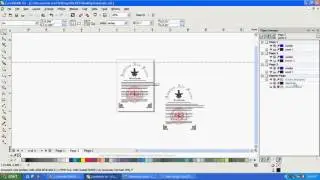 Как отобразить скрытый объект на слое рабочего стола в Corel Draw
