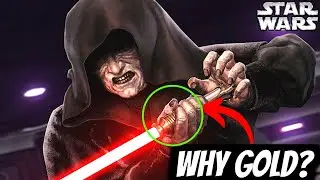 Why was Palpatine&rsquo;s have Lightsaber GOLD? #shorts
