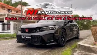 Honda civic fe install fl5 type r front bumper