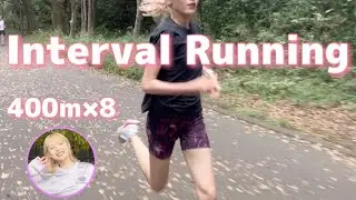 ハーフマラソンPB出す❤️‍🔥高校生のメニュー8年ぶりにやってみた！|20分動き続けるインターバル走🏃‍♀️