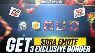NEW EVENT FREE SORA EMOTE AND 3 EXCLUSIVE AVATAR BORDER 