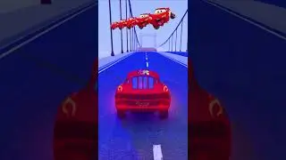 Big & Small Mcqueen jump test #lightningmcqueen #mcqueen