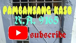 REPUBLIC ACT 9165. Sec. 5, Sec. 11, Sec.12 & Sec. 15 Onac's vlog 025