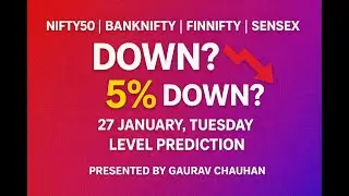 Tuesady level BankNifty & Nifty50, Finnifty, Sensex Prediction 27 January Important Levels.