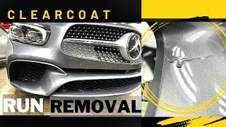 How to Fix and Remove a Clear coat Run
