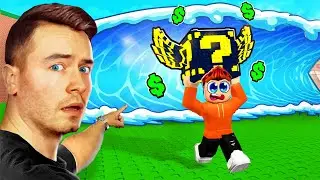 Ich ENTKOMME einem TSUNAMI für LUCKY BLOCKS in ROBLOX!