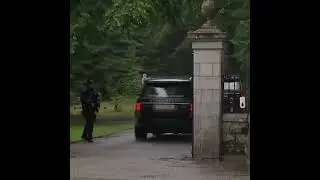 Princes William Edward and Andrew arrived at Balmoral Castle