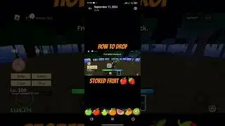 Roblox Blox fruit ! How to drop a stored fruit 🍎🍓. #roblox #bloxfruits #shorts #ytshorts #viralshort