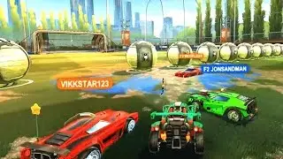 ROCKET LEAGUE CUSTOM MODDED 2V2 DODGEBALL!