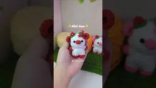 My famous mini cow 🐮✨ Visit my channel for tutorial #crochet #crochetminicow