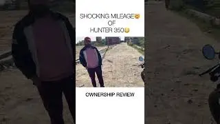 Shocking mileage 🤯of Royal Enfield Hunter 350 #mileage #bikereview #vlog #motovlog