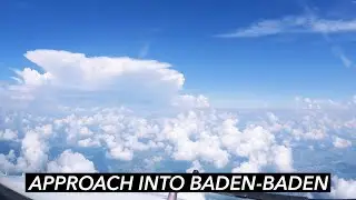 Approach into Karlsruhe Baden-Baden Airport | Boeing 737-800 | GoPro TimeWarp