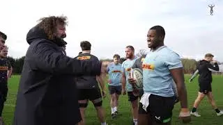 Jordan Turner-Hall and George Hammond look at London Scottish partnership before friendly match