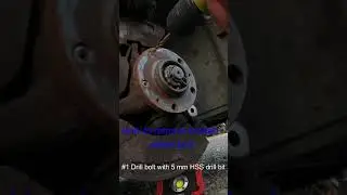 How to remove a Broken wheel bolt