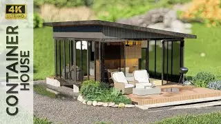 Container  House - Tiny House Tour - 20ft x 8ft x 8ft  Two Container Boxes