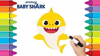 How to Draw Baby Shark + 10th Anniversary Gift Box Unboxing/ Draw a Baby Shark Easy Step by Step