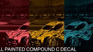 Rocket League ALL *NEW* PAINTED COMPOUND C DECAL!! (Rocket Pass 6 Update)