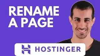 Как переименовать страницу в конструкторе сайтов Hostinger