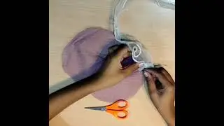 Beautiful doll dress| Easy and quick doll dress| let's be creative| #shorts