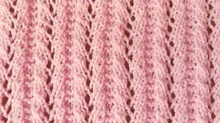Scheme of a beautiful openwork pattern on knitting needles. Схема ажурного узора связан на спицах.