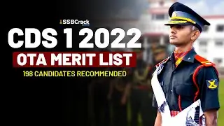 CDS 1 2022 OTA Merit List &ndash; 198 Candidates Recommended For OTA Chennai