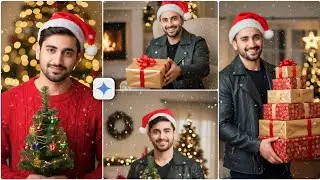 Boys Christmas Photo Editing Prompt  | AI Photo Editing Viral Prompt l Tech Girl Tips