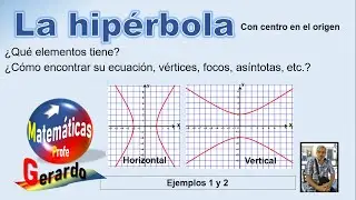 Hipérbola con centro en el origen