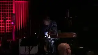 Barry Sless tuning his Sierra pedal steel and pre-preformance setup Garcias, Chicago, IL 11-4-25