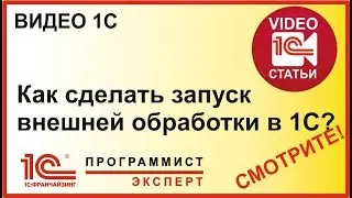 Как сделать в 1с запуск обработки?