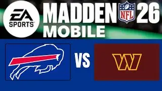 Madden NFL 26 Mobile Gameplay: Buffalo Bills vs Washington Commanders