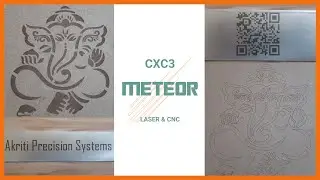 CXC3 Meteor - Laser & CNC Combo Machine - 80x80 Micron Beam - Engraving on Wood, MDF, Steel etc.