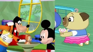Chip And Potato reacts to mickey goes fishing 