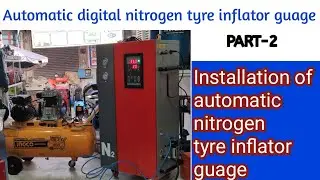 Installation of automatic digital nitrogen tyre inflator guage complete process|Digital guage| urdu