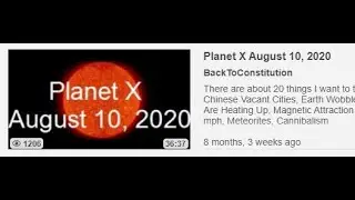 Planet X: Videos by BackToConstitution