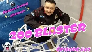 200 BLASTER  #07  axe ar+chaine+sabo+colonne de direction