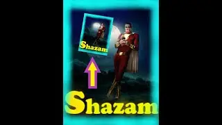 SHAZAM ! -  🦸&zwj;♂️Movie Poster Making  -  PAINT 3D ⚡