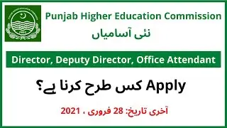 Government Jobs 2021 | Punjab Higher Education Commission | How to apply | Complete Procedure