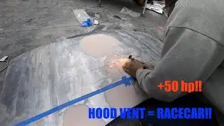Making A Hood Vent To Drop Engine Bay Heat!