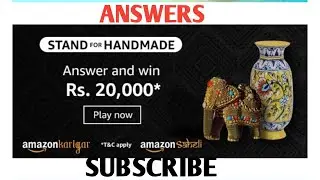 STAND FOR HANDMADE AMAZON ANSWERS// AMAZON TODAY ANSWERS// AMAZON FUNZON