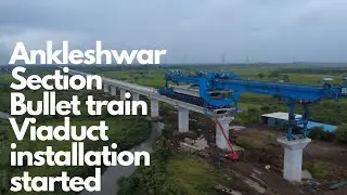 Bullet train viaduct installed Ankleshwar-sanjali #ankleshwar #bullettrainproject #bharuch #nhsrcl 