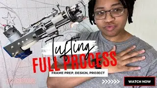 Full Tufting Process : Frame Prep, Design, Image Projection | Part One