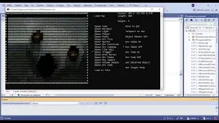 C++ 3D Game Engine In Windows Console Demonstration