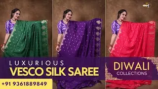 Verum ₹2750 la oru kalakal Vesco Silk Saree. Perfect for Festive elegance @ThanviBoutiqueOfficial