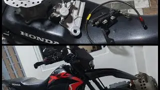 Honda XR150L reardisc Conversion + Rim and tires Upgrade